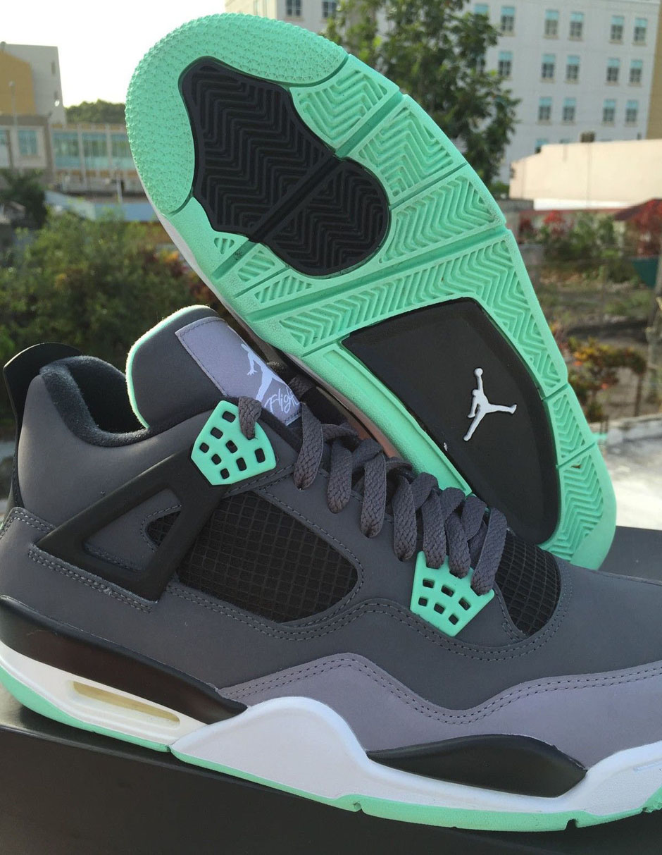 jordan 4 green glow price