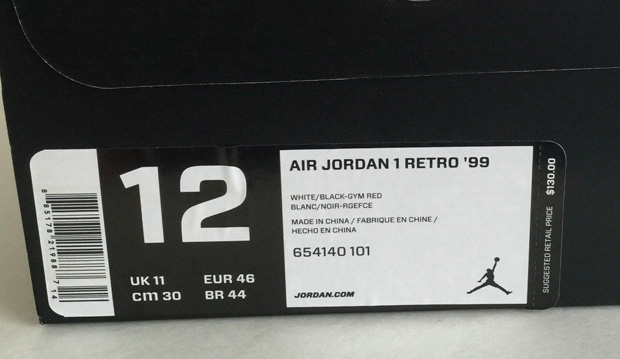 air jordan 1 retro 99