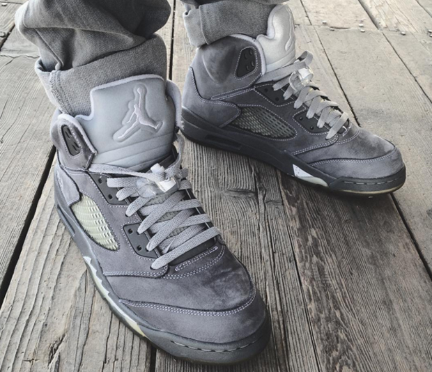 jordan 5 grey and green