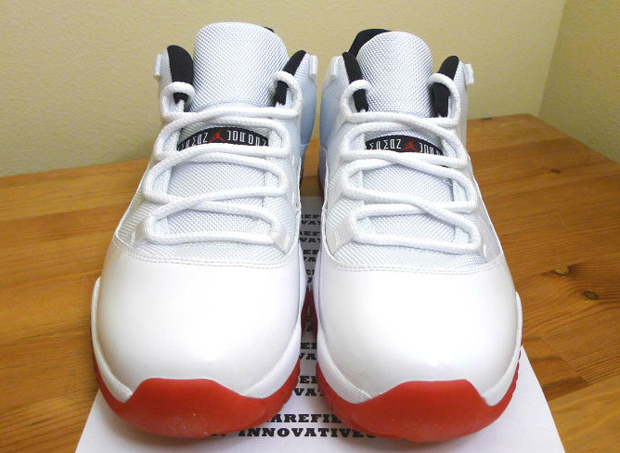 low top red jordan 11