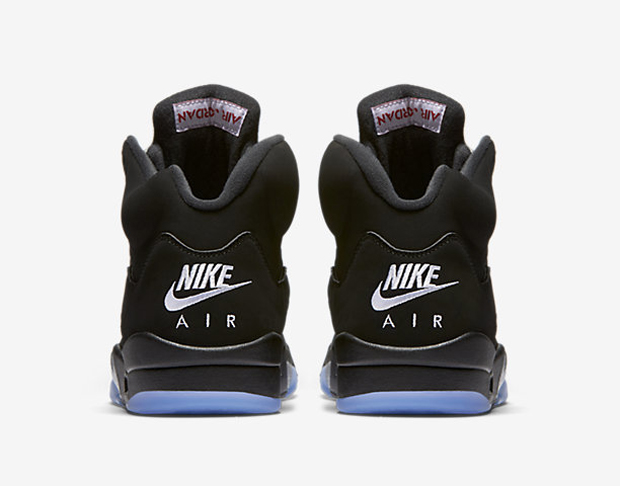 air jordan 5 black metallic silver