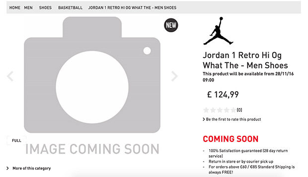 what year was the jordan 1 released